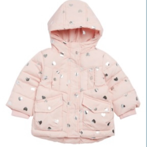 COPY - NWT Nordstrom Urban Republic Heart Print Puffer Jacket - Picture 1 of 4